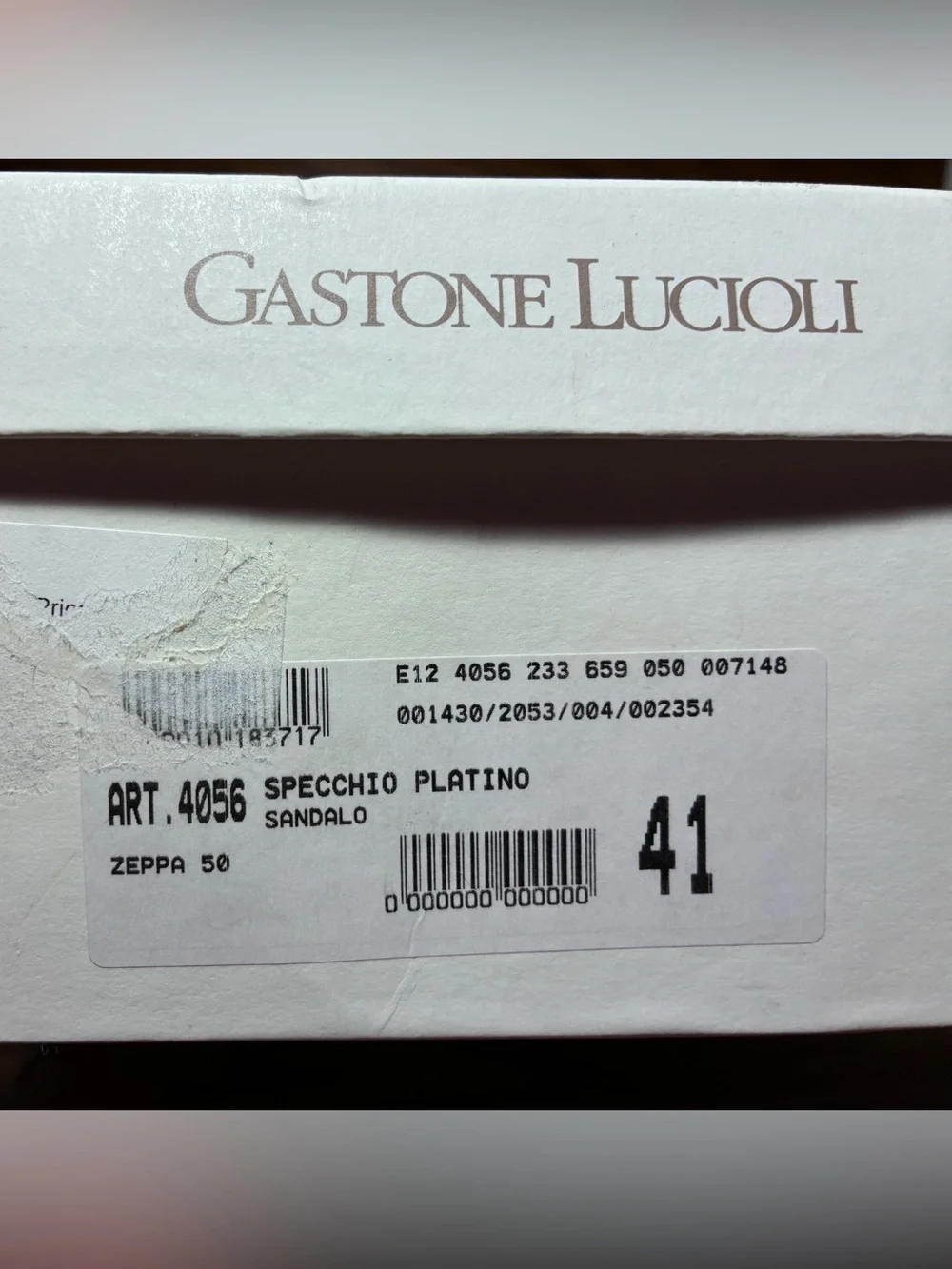 Gastone Lucioli ITALY MADE Metallic Gold Cork PlatformWedge Sandals EU 41 US 10